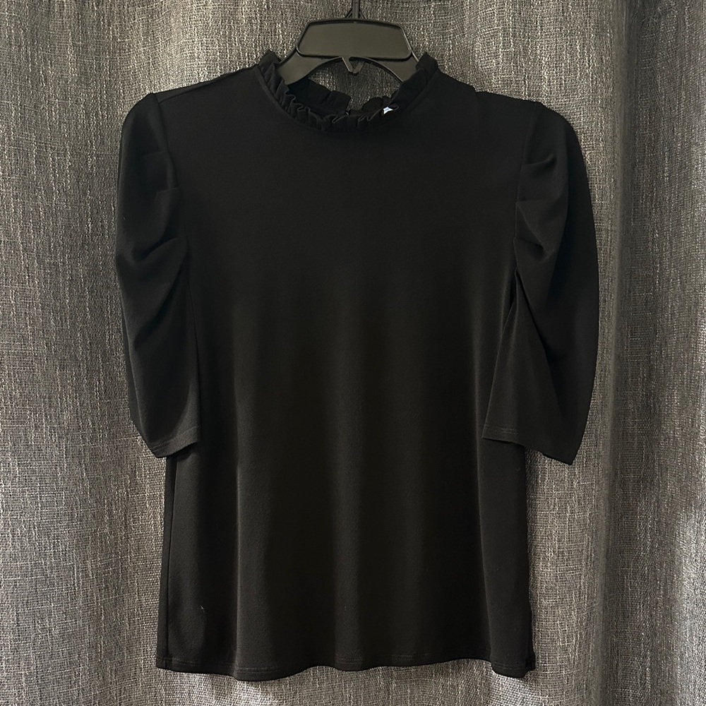 CeCe SMALL Black Women's Top